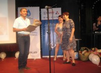 Gnel Nalbandyan, Editor in Chief of the information program "The Time", received the award after Tigran Naghdalyan